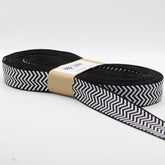 27mm Black / White Ethnic Tape **10 Meters** - ACCESSOIRES LEDUC BV